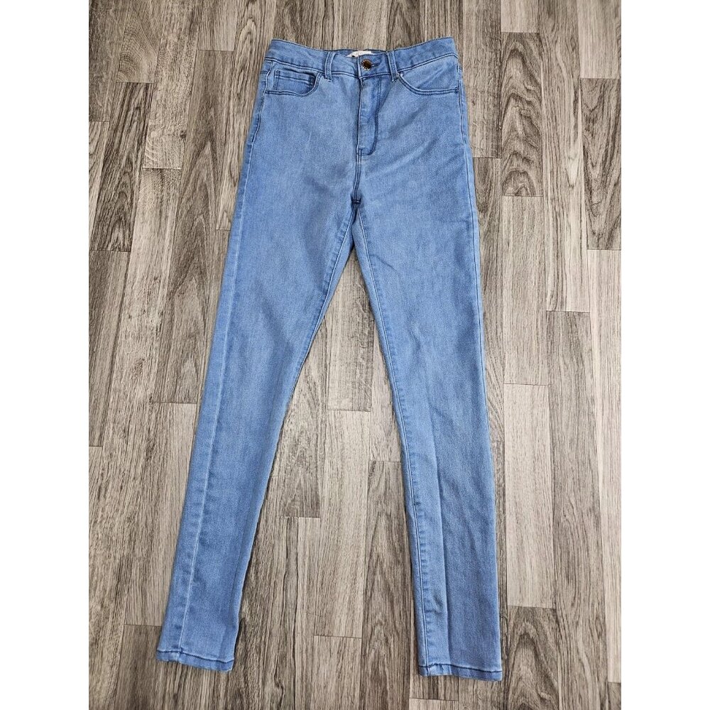 (3/$35) Forever 21 Jeans Womens 26 Light‎ Blue Stretch Skinny Jeggings Denim